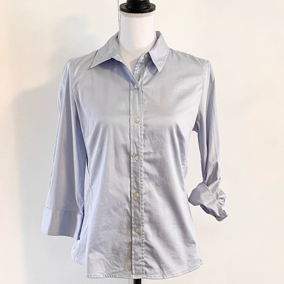 NEW Women’s BANANA REPUBLIC Stretch Button Up Poplin Shirt - Picture 6 of 15